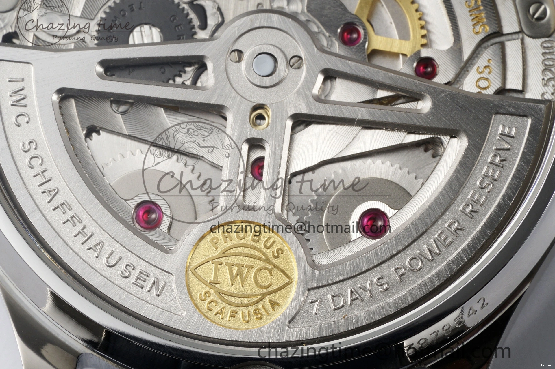 MIROTIME 0316 ZeroBulk Portuguese Real PR IW500715 SS AZF 1:1 Best Edition White Blue Dial on Blue Leather Strap A 7034